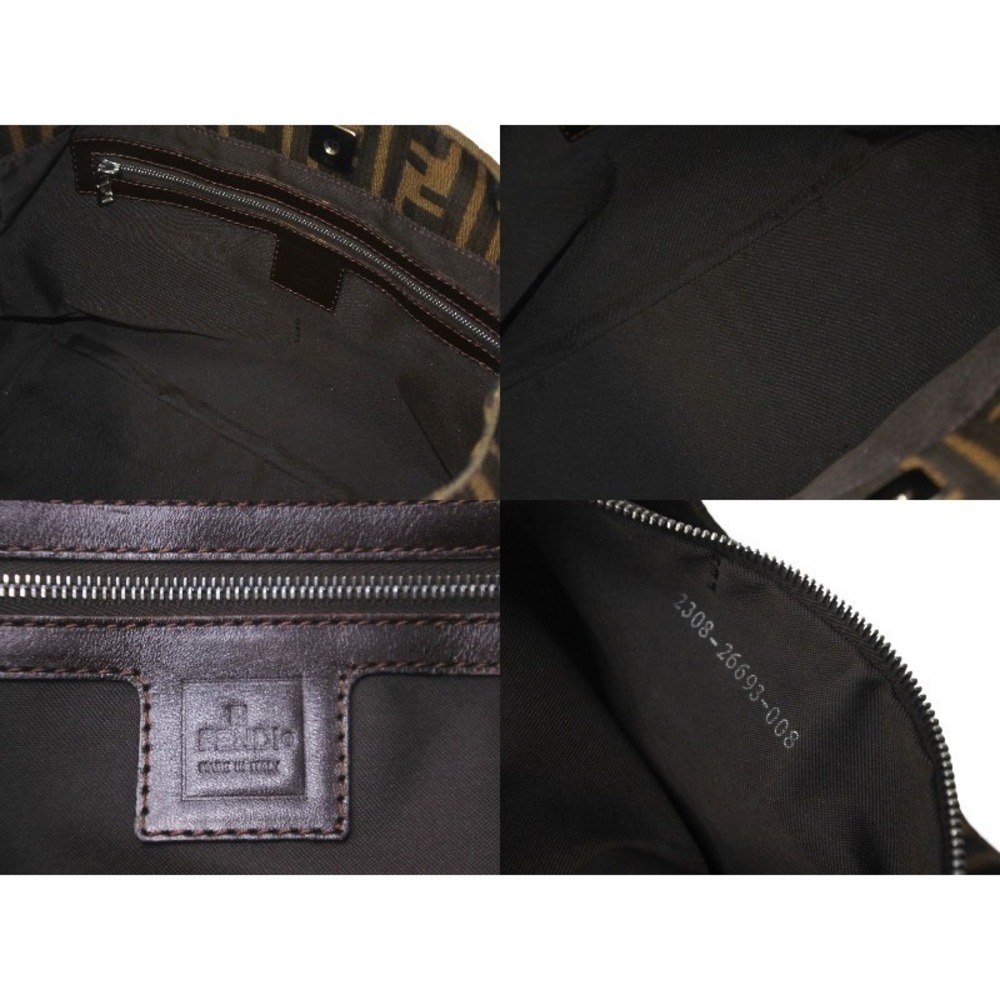 FENDI Mamma Bucket Handbag Tote Bag Zucca Pattern - Picture 8 of 8